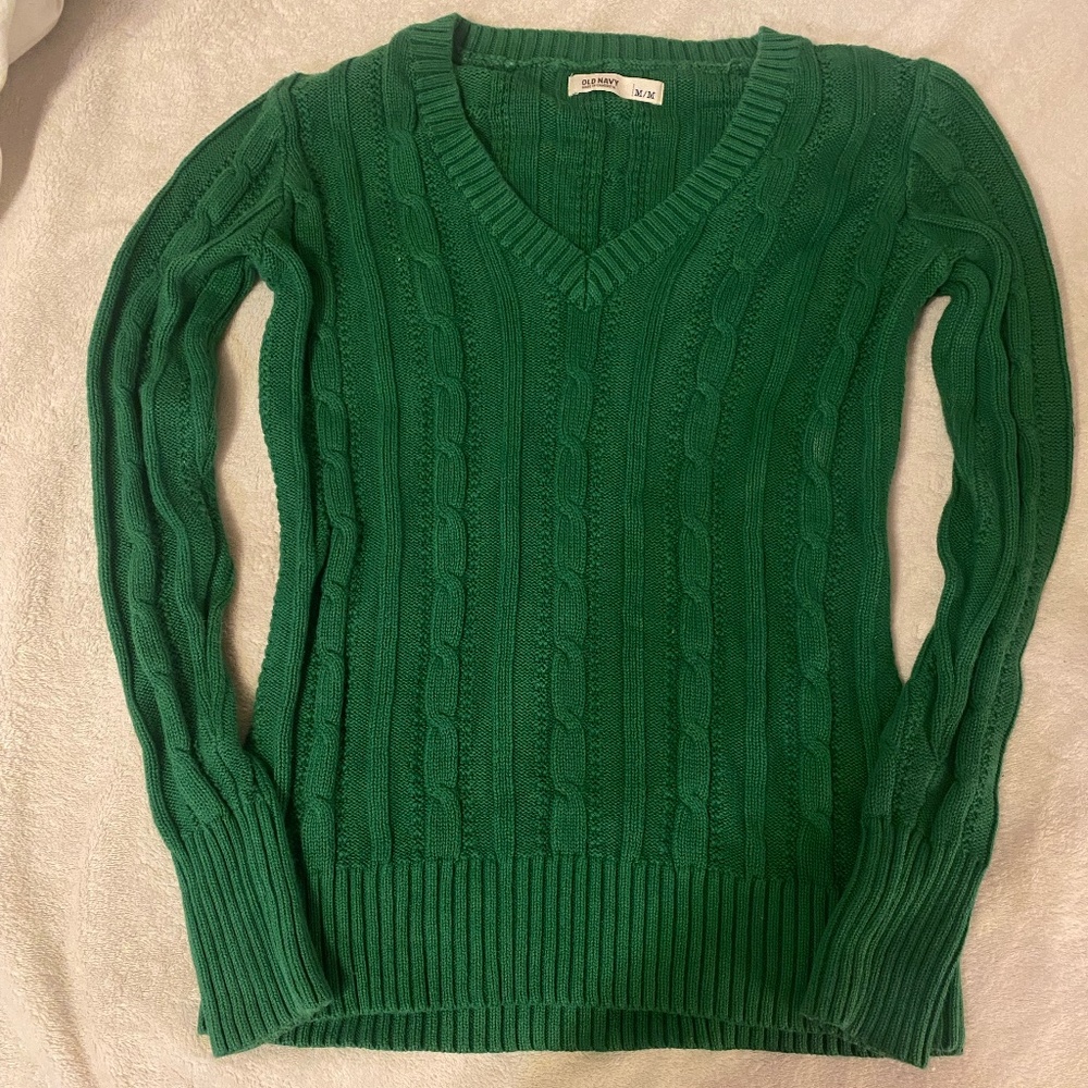Green Knit Old Navy Sweater